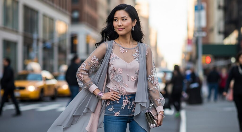 Sheer and Layered Looks