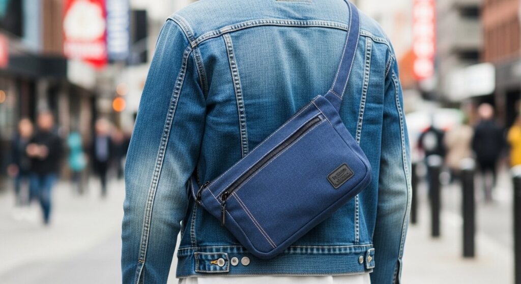pouch-style shoulder bag