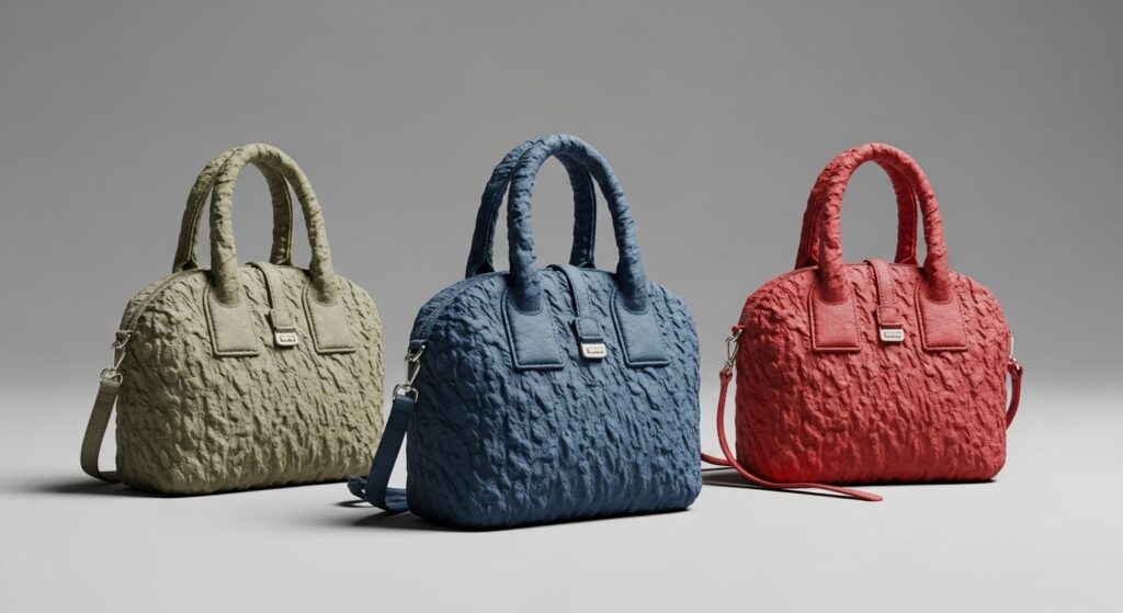 textured bags