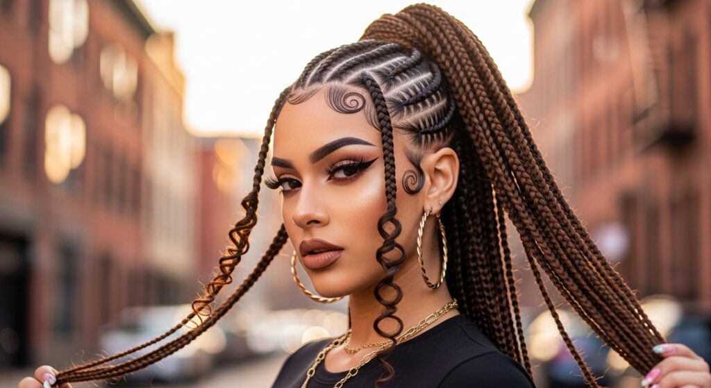 Cornrows with a Twist