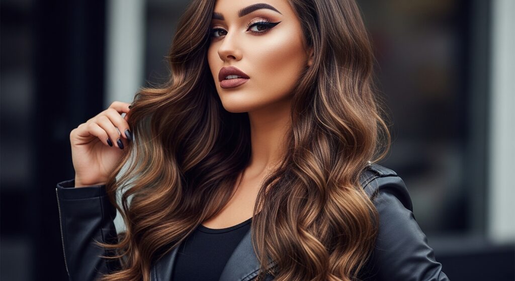 Long Wavy Hair Extensions Look