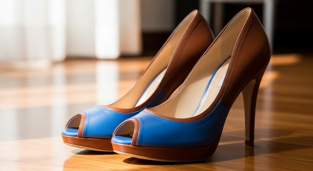 peep toe heels