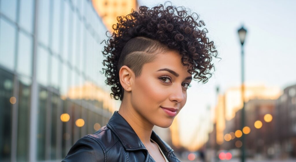Short Curly Mohawk