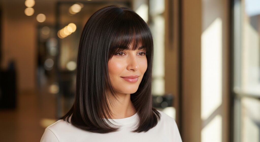 Straight Wispy Bangs
