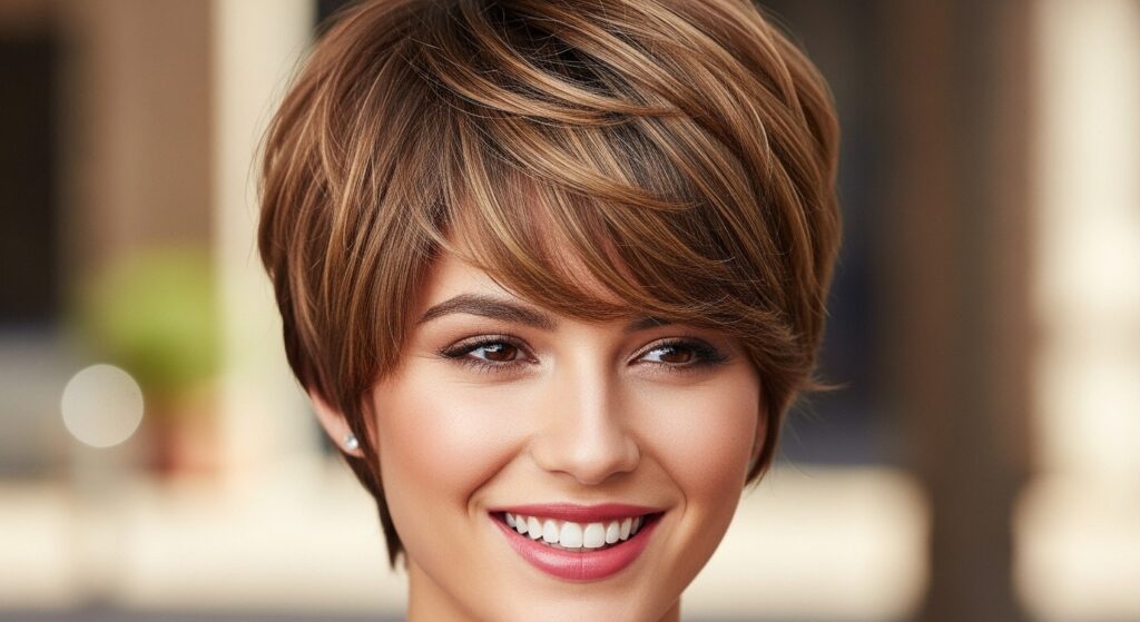Textured Pixie with Bangs