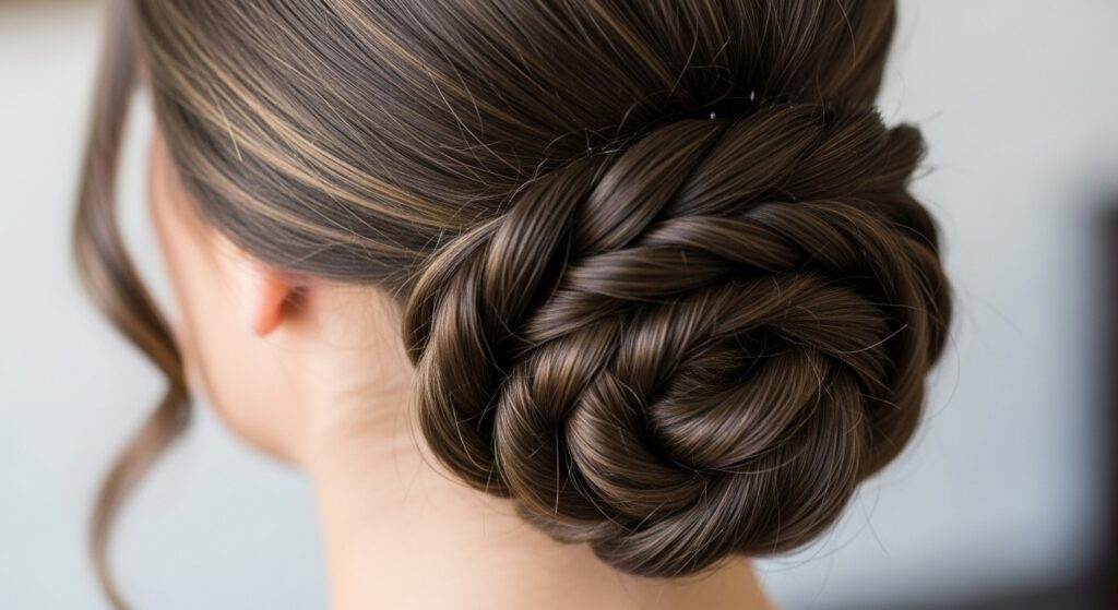Twisted Low Bun