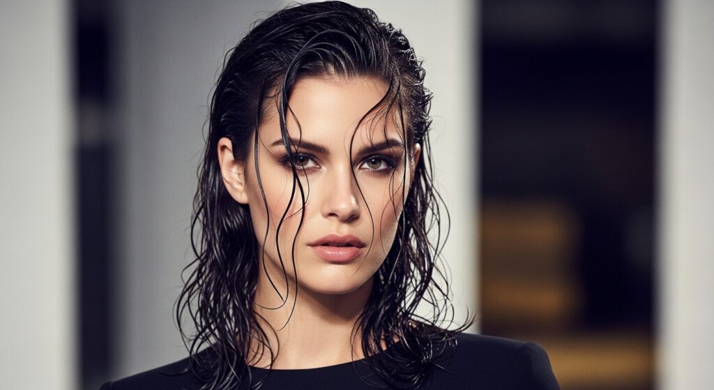 Wet Hair Look