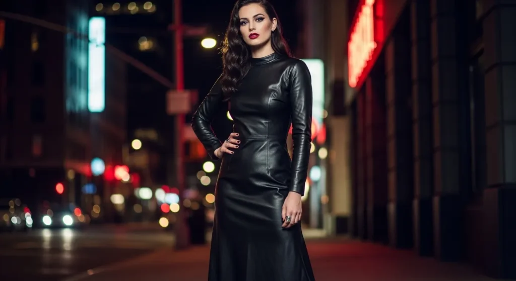 Leather Maxi Dress
