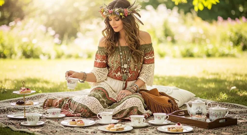 Bohemian-Inspired Tea Party Outfit