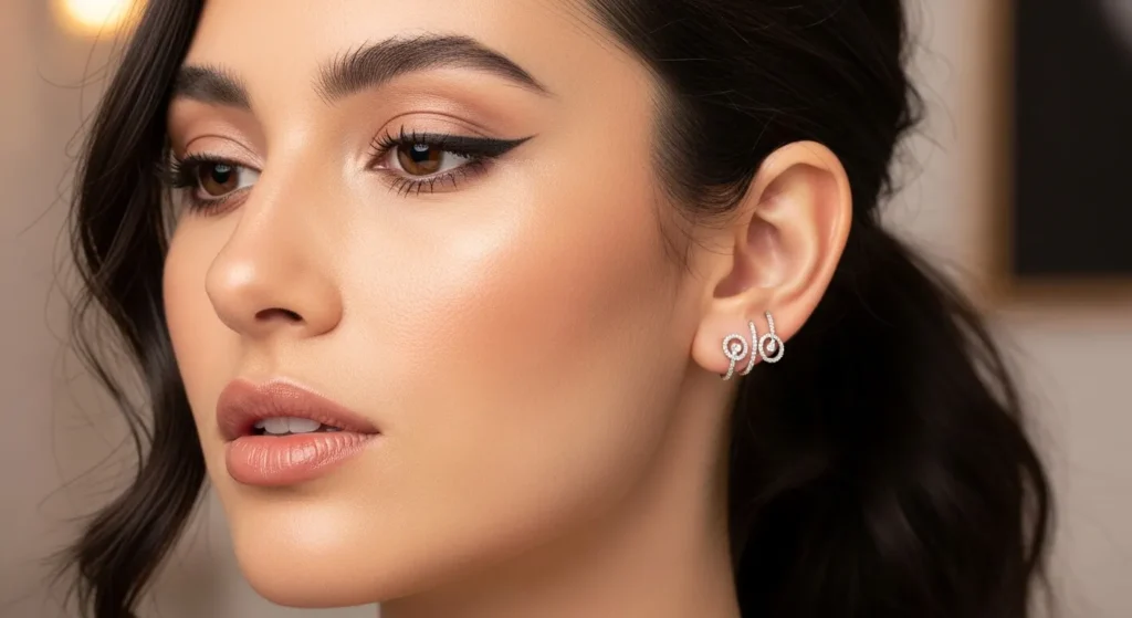Chic Helix Ring Earrings

