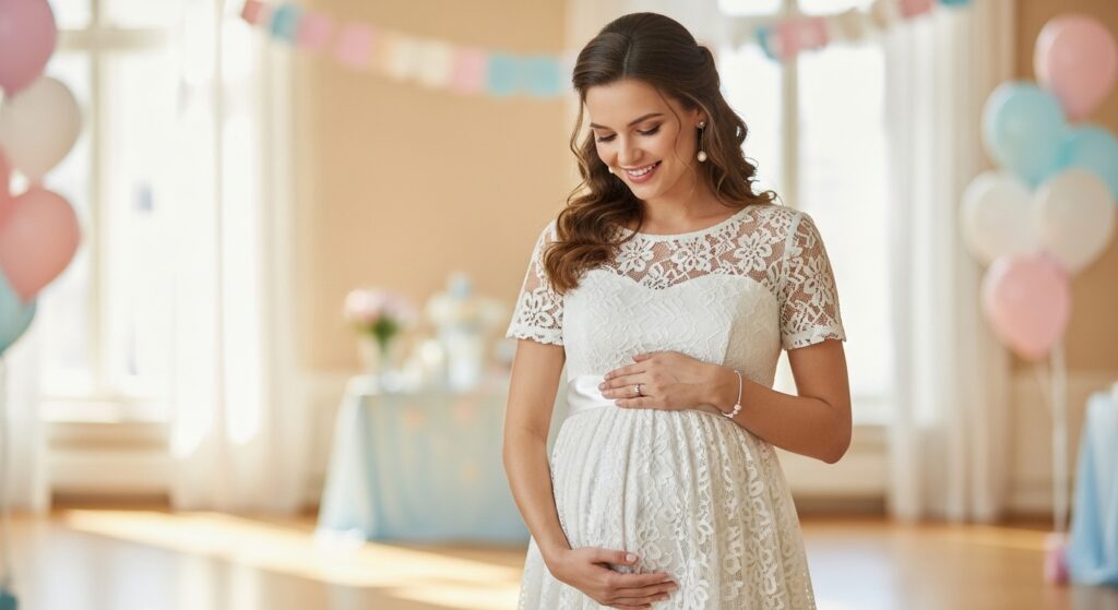Classic White Baby Shower Dresses