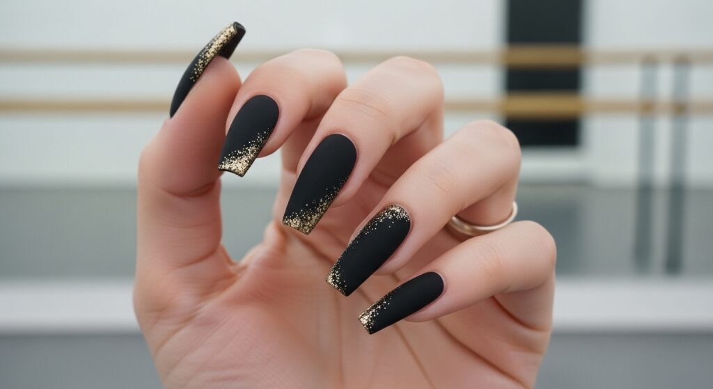 Coffin or Ballerina Nails