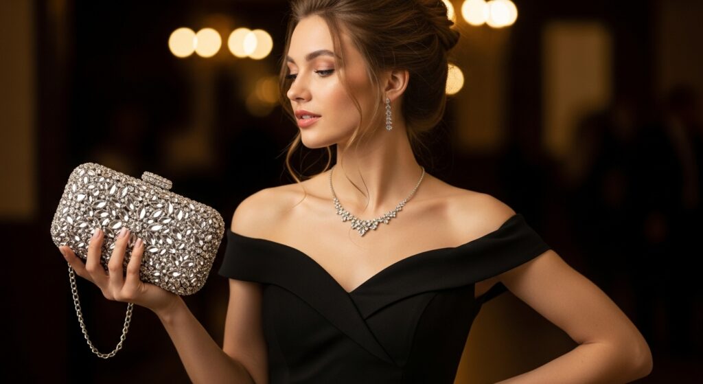 Embellished Crystal Clutch