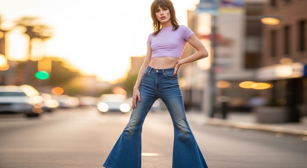 Flared Jeans 