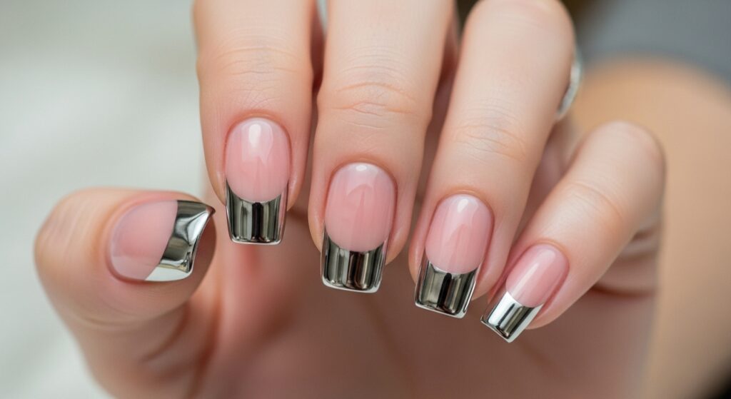 French Chrome Tips