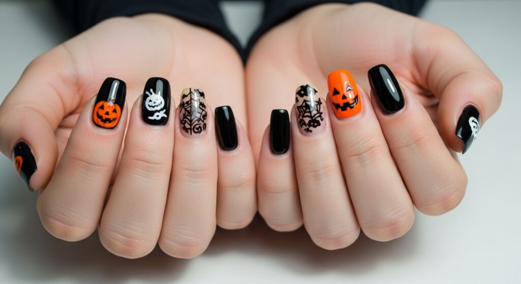 halloween nails 