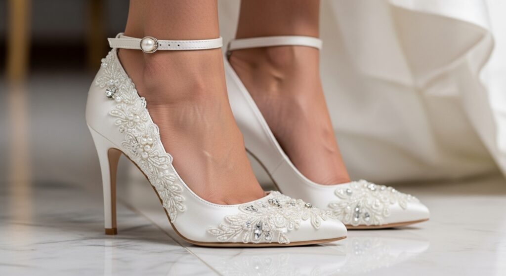Ivory and Off-White Bridal Heels