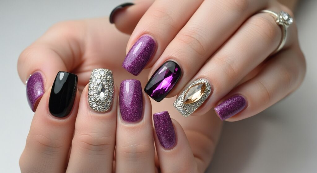 Jewel-Toned Nails