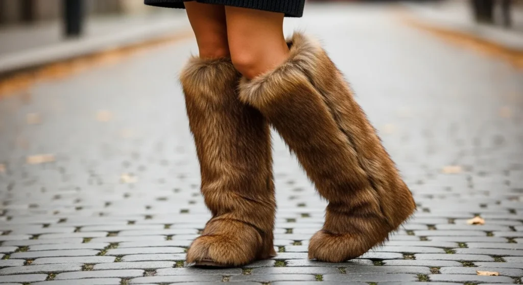 Knee-High Fur Boots