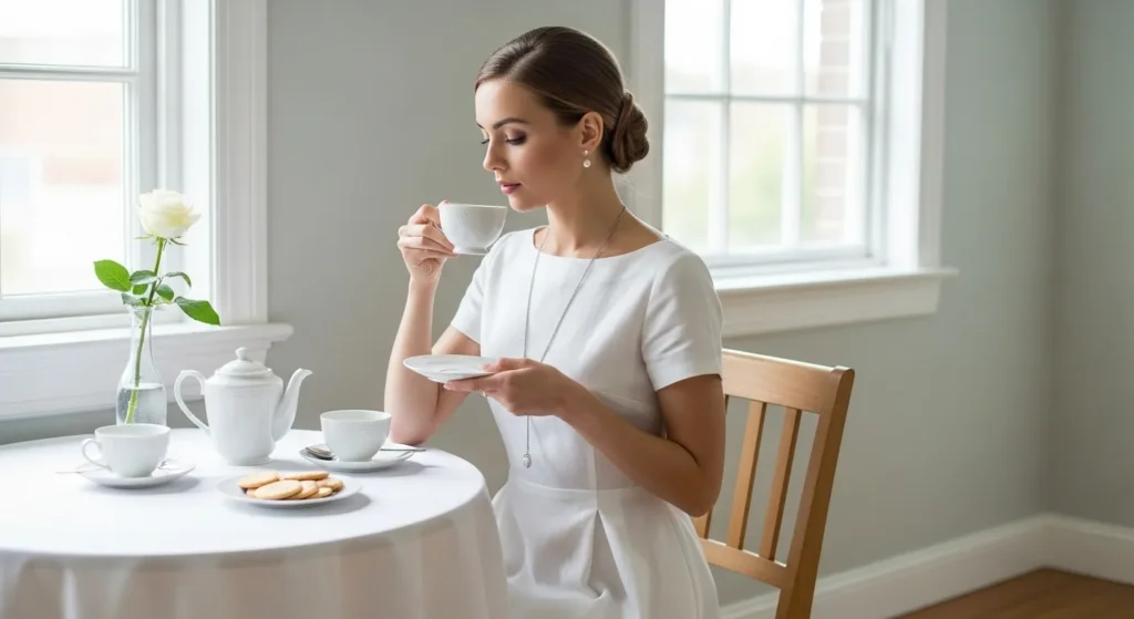 Minimalist Tea Party Outfit
