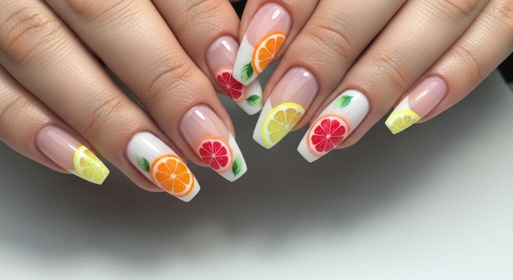 Negative Space Citrus Designs