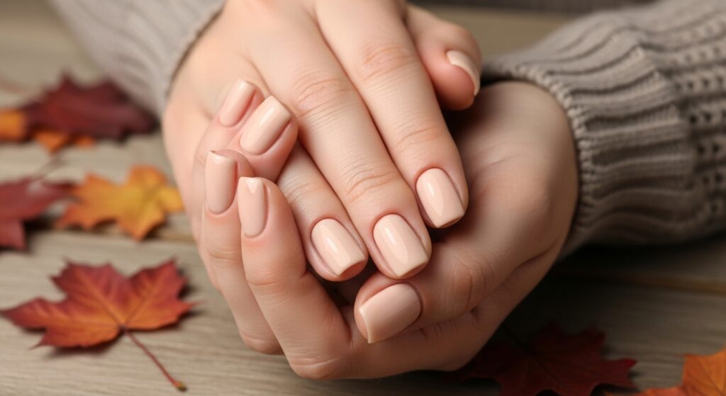 Nude Beige Nails