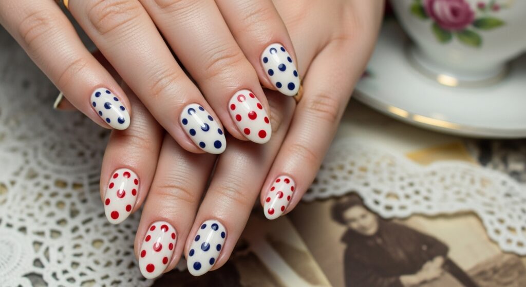 Polka Dot Nail Art