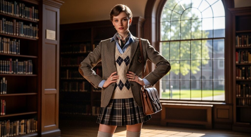 Preppy Academia Femboy Style