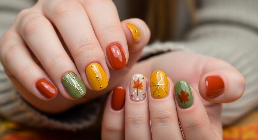 simple fall nails