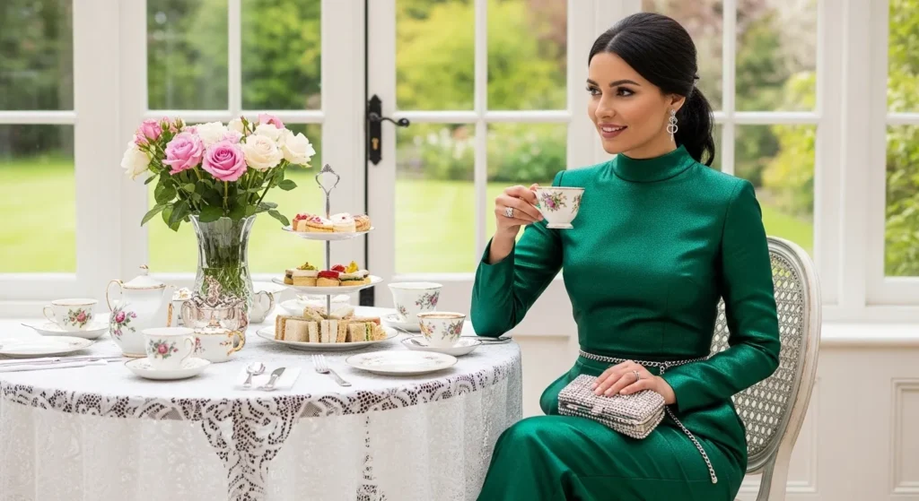Sleek Jumpsuit Tea Party Outfit