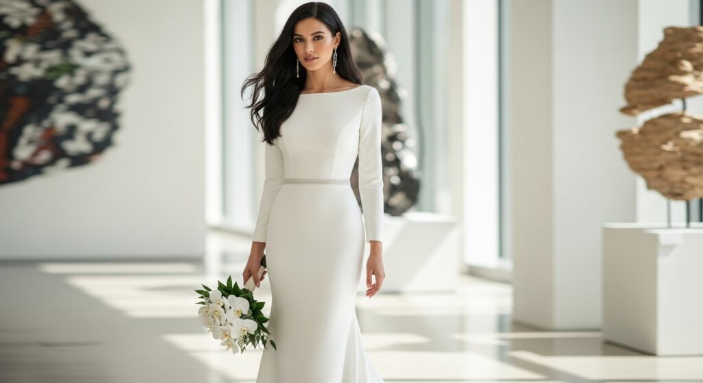 Sleek & Modern Drop Waist Sheath