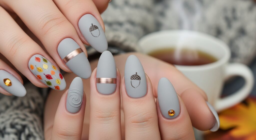 simple fall nails