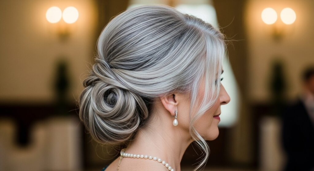  Soft Low Bun with Volume