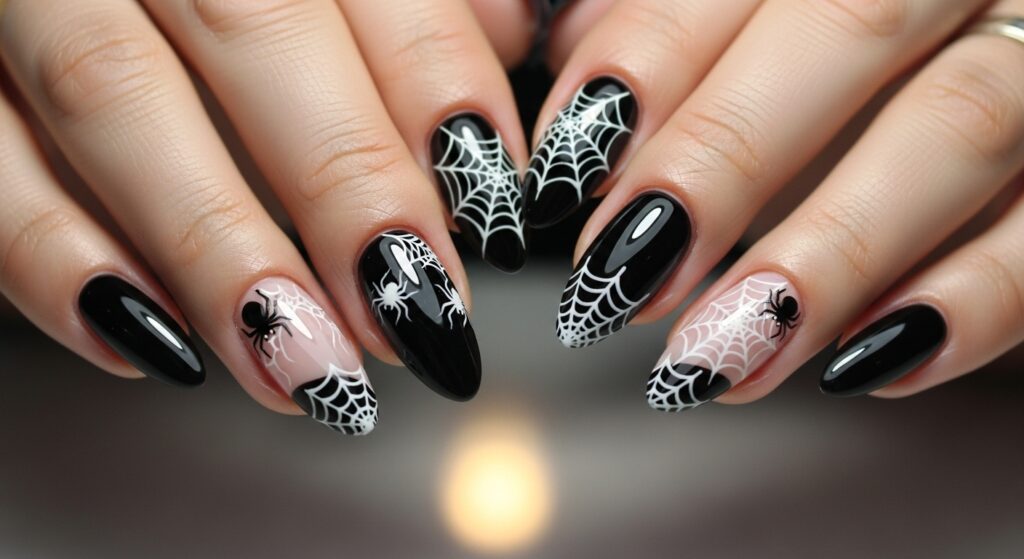 Spider Web Nails