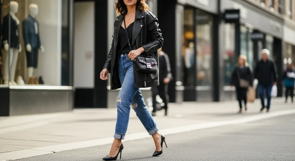 black heels