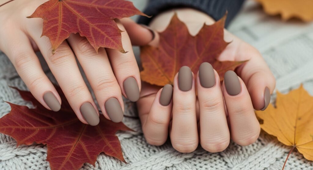 Taupe Nails