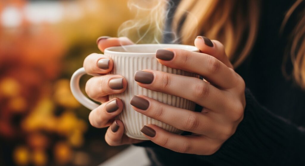 Taupe Nails