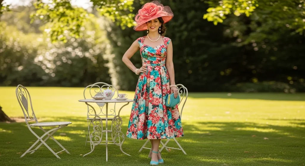 Tea Party Outfit with Hats
