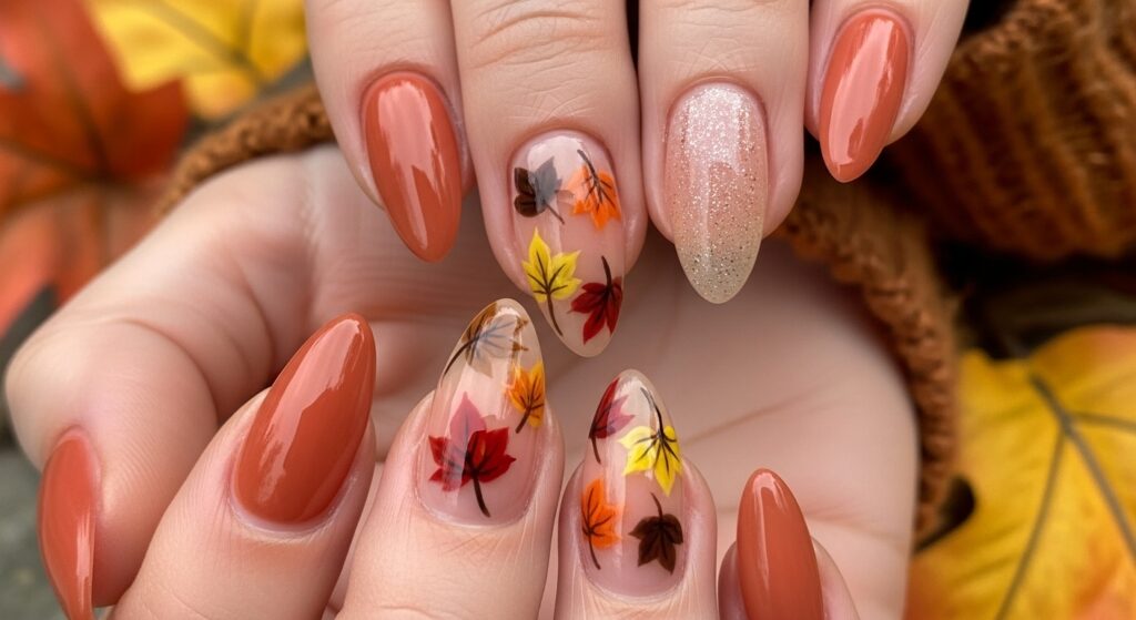 simple fall nails