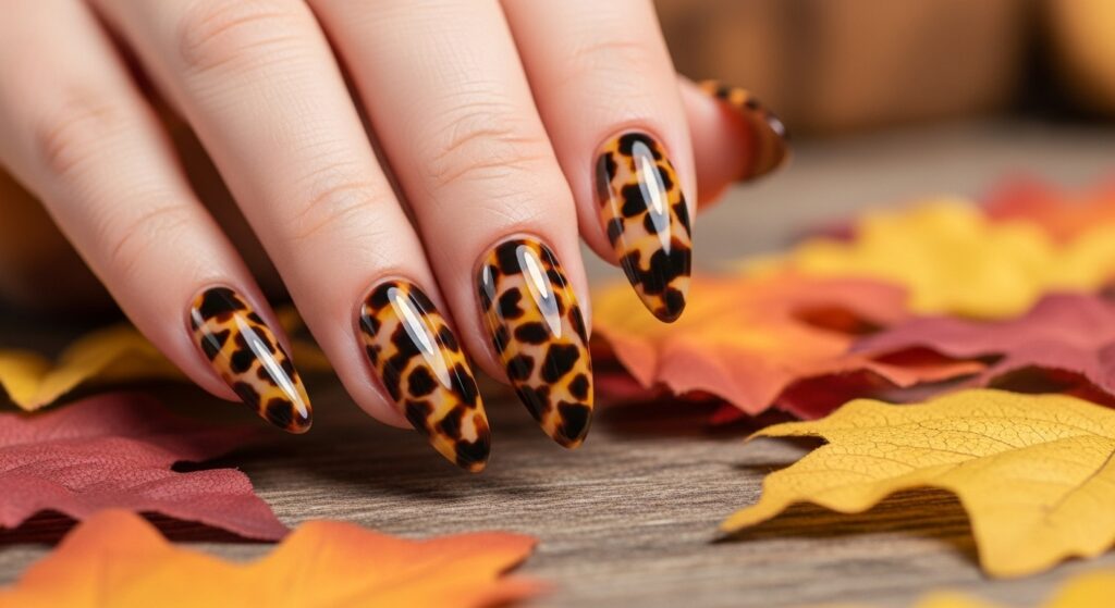 Tortoise Shell Nails