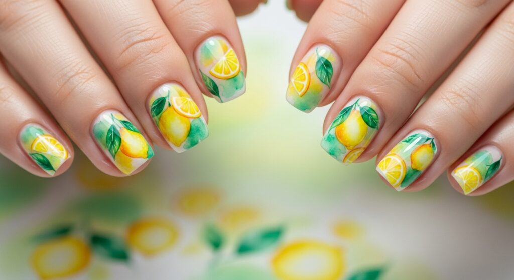 Watercolor Lemon Art