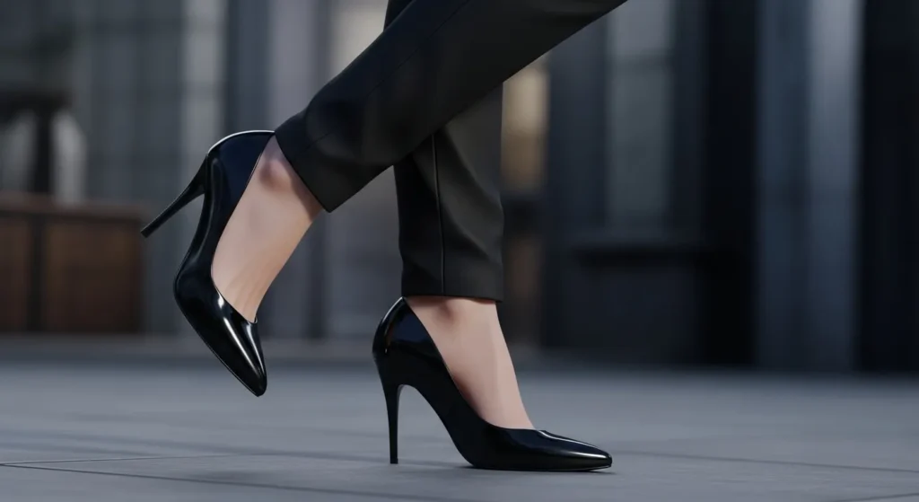 black heels