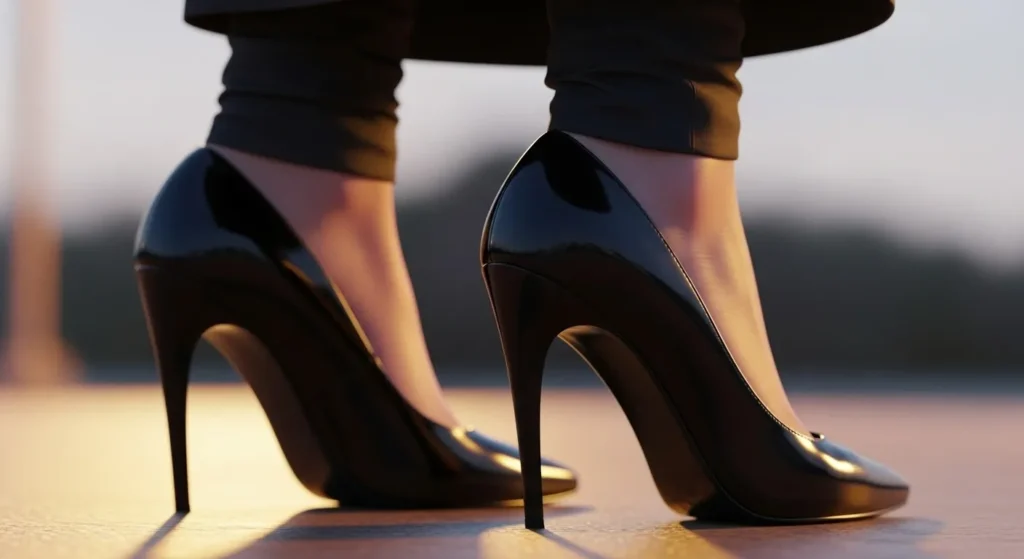 black heels