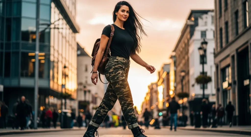 camo pants 

