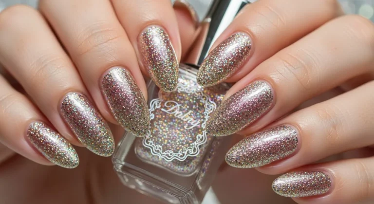 glitter nail