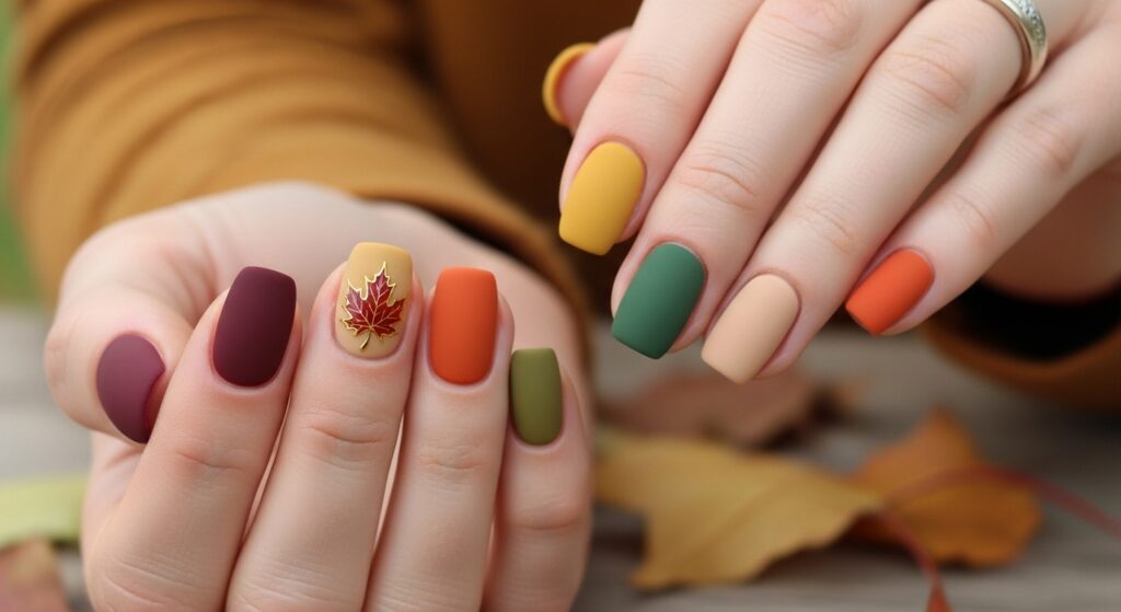 simple fall nails