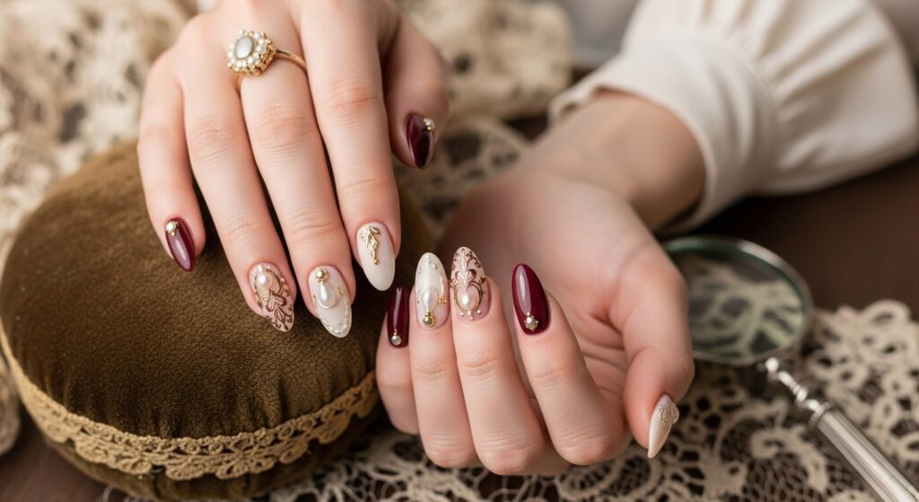 vintage nail designs