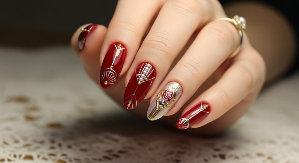 vintage nail designs