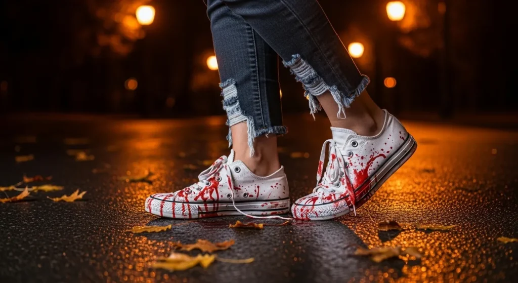 Blood-Splattered Sneakers