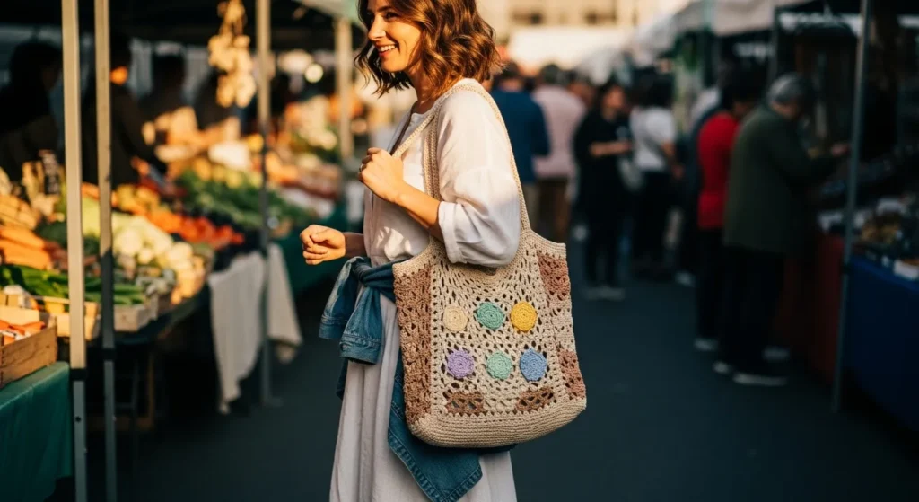 Crochet Tote Bag